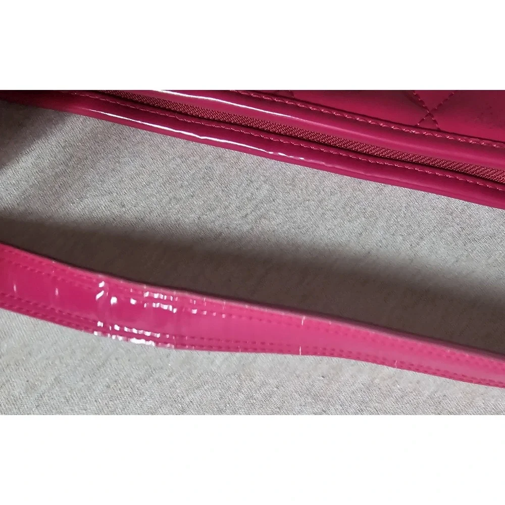 Coach Patent Leather Poppy Purse Bag Turnlock Hot Pink Barbiecore Bubblegum Y2K